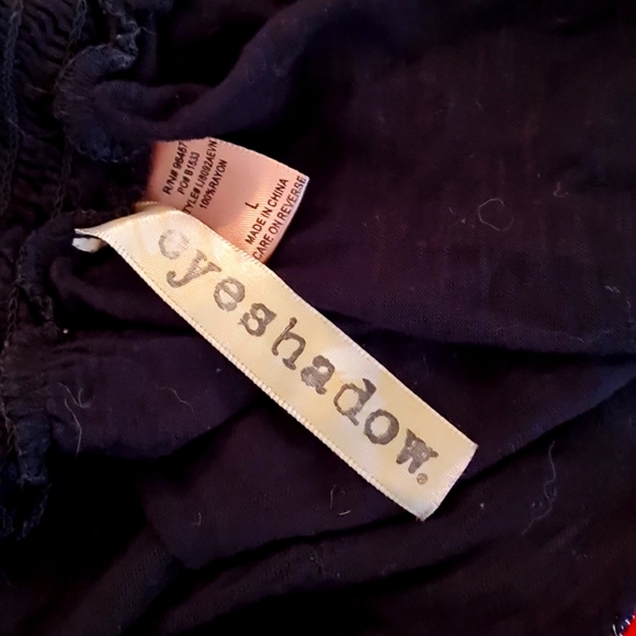 5/$15 EYESHADOW ladies top, Sz L, silver emblishment on bodice, Rayon - Picture 5 of 5